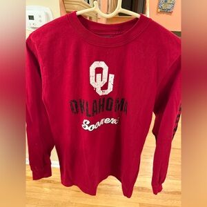 Kids Oklahoma Sooners Long Sleeve Shirt – Youth M (10/12